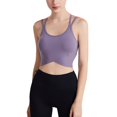 thumbnail image 7 of SHENGYUAN Comfortable Bras for Women Sports Bra Women's Yoga With Back Beauty Design Solid Color Tight Fit Push Up Training Fitness Running Purple,L, 7 of 7