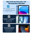 thumbnail image 2 of TiMOVO Case for iPad (A16) 11th Generation 11 Inch 2025, iPad 10th Generation Case 2022 with Screen Protector, Heavy Duty Shockproof Rugged Protective Cover,Blue Wave, 2 of 7
