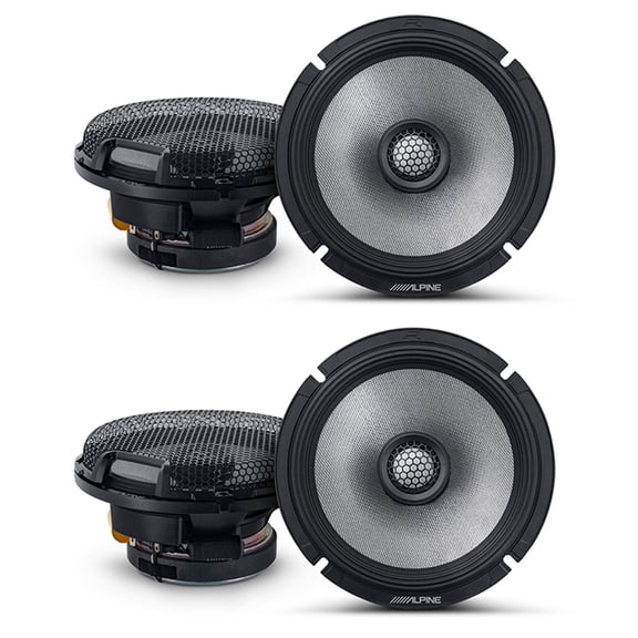 Alpine Two Pairs of R2-S65 Type R High-Resolution 6.5" Coaxial Speakers