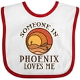 thumbnail image 3 of Inktastic Someone in Phoenix Loves Me Boys or Girls Baby Bib, 3 of 4
