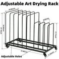 thumbnail image 2 of IAJXWI Large Art Canvas Storage Rack 33.5 x 17.3 x 27in, Adjustable Art Drying Painting Rack with Wheels, for Canvas Posters Prints Panels, Metal, 2 of 12