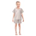 thumbnail image 4 of Summer Short Sleeve Pajama Sets Unicorn Patterns Sleepwear Nighty 95% Cotton (5-14Y), 4 of 7