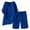 Blue 1, variant on Womens Lounge Wear Sets Linen Ladies Tracksuit Set 2 Piece Summer Outfits Co Ord Sets Short Sleeve Blouses Tops and Wide Leg Cropped Trousers Casual Solid Loungewear Activewear with Pockets