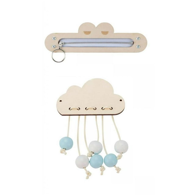 Accesorios de Tablero Ocupado DIY, Piezas de Tablero Sensorial de Juguete Sensorial de Madera para Pequeños+Accesorios de Tablero Ocupado DIY, P Zulema none