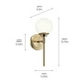 thumbnail image 6 of 55170CPZ Kichler Lighting Benno - 5W 1 LED Wall Sconce In Industrial Style-13.75 Inches Tall and 5.25 Inches Wide-Champagne Bronze Finish, 6 of 7