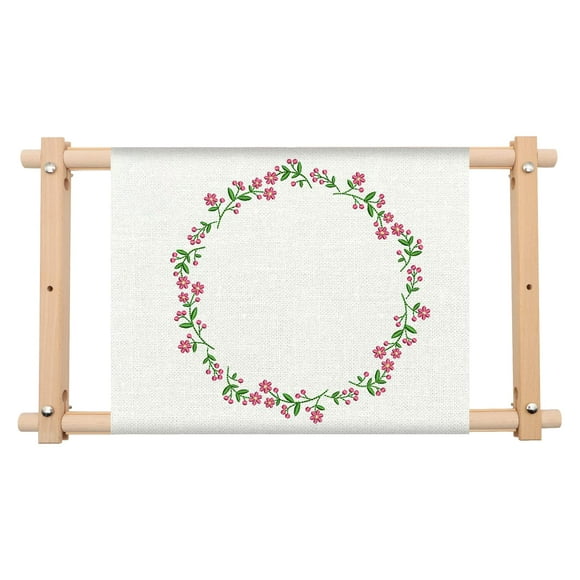 Marco bordado ZOCONE para tapicería en rollo de madera de haya, 12 x 21 cm