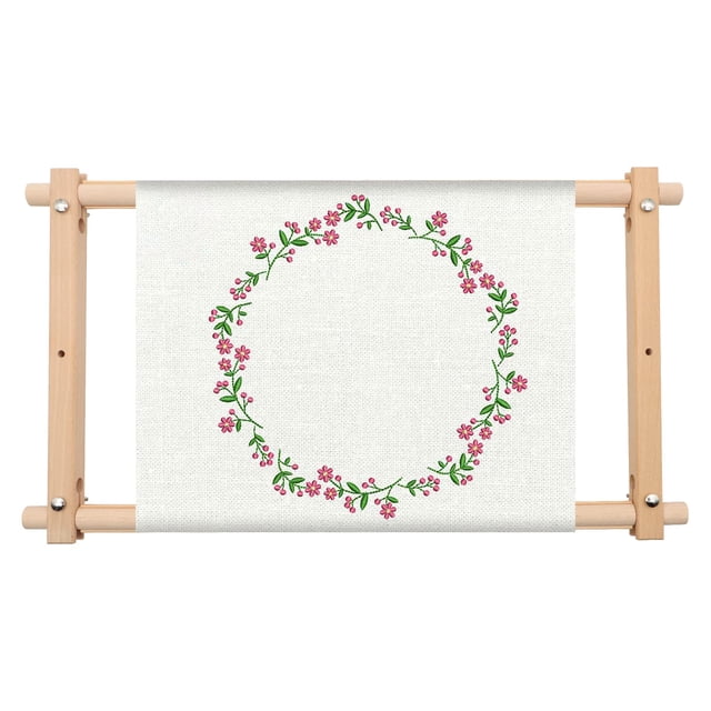 Marco bordado ZOCONE para tapicería en rollo de madera de haya, 12 x 21 cm