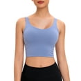 thumbnail image 6 of LELINTA Women Padded Sports Bra, Gym Workout Tank Tops, Sexy Medium Support Yoga Bras with Removable Cups Fitness Running Shirts, 6 of 7