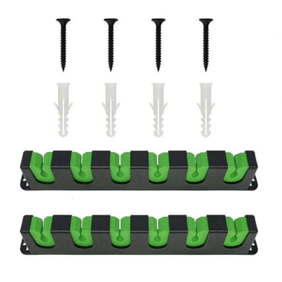 Lerpwige Wall Mounted with Foam, Horizontal 6 Rods Storage Fishing Rod Stand Organizers