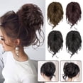 thumbnail image 2 of Wavy Ponytail Ribbon Short Wavy Ponytail Ribbon Drawstring Wrap Around Hair M0 Z6H3, 2 of 8