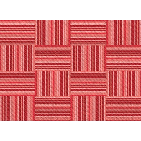 Ahgly Company Indoor Rectangle Patterned Bean Red Area Rugs, 5' x 8'