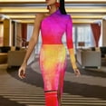 thumbnail image 4 of Spectrum Half Dleeve Split Dress Evening dresses Women"s summer suit, 4 of 6