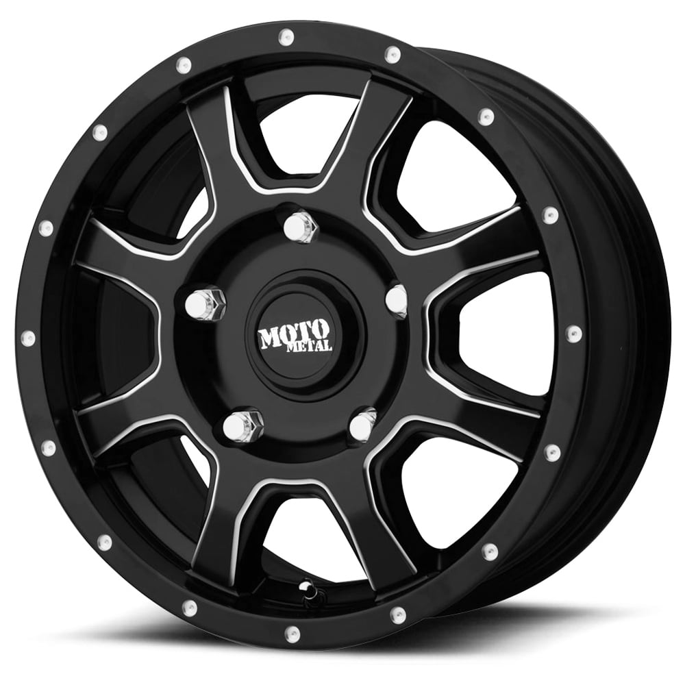 Moto Metal MO970 17x8 5x160 +42mm Black/Milled Wheel Rim