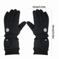 thumbnail image 4 of AuroraX Usb Heated Gloves with Digital Display Warm Thermal Fleece Lined Winter Gloves Women Men Insulated Glove with Long Wrist Cuff Long-Lasting Outdoor Hand Warmers, 4 of 5