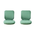 thumbnail image 4 of Guardoinrt Soft and Breathable Swivel Chair Cover Seating Experience Light Green Backrest + Cushion Cover 2Set, 4 of 6