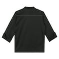 thumbnail image 4 of Nyeemya Chef Jacket Short Sleeve/Long Sleeve Chef Coat Hotel Kitchen Restaurant Work Uniform Shirt Black Long Sleeve 3XL, 4 of 7