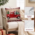 thumbnail image 2 of Outdoor Pillow Covers Waterproof Pillow Cases Protector Xmas Truck Farm Cow Retro Plank Pillowcase Pack of 2 Christmas Tree Buffalo Check Throw Cushion Case for Pation Furniture,Couch,Sofa, 18x18 in, 2 of 9