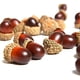 thumbnail image 5 of Bellotas artificiales a granel, espuma de poliestireno de primera calidad, simulación de tapa de bellota natural, nueces falsas de colores mezclados para suministros de manualidades y decoraciones, 5 of 7
