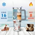 thumbnail image 4 of Christmas Gift 40 Oz Coffee Tumbler with Handle Stainless Steel Winter Snowflake Coffee Travel Mug Modern Cafe Tumblers for Holiday Accessories Camping Outdoor for Women Men Friend Dad, 4 of 7