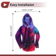 thumbnail image 6 of Unique Bargains Automotive Manual Gear Shift Knob Cover Purple Polyester 3D Printed Hoodie Style, 6 of 7