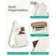 thumbnail image 5 of Bandolera BAGSMART para mujer resistente al agua, color beige, 5 of 6