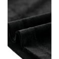 thumbnail image 5 of Camisa con cuello de volantes para mujer Blusa de terciopelo de manga corta Negro XS, 5 of 5