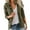 c-Army Green, variant on Women's Plus Size Jacket Ladies Plus Jackets Daily Fall Regular Coat Women Winter Coats Regular Fit Breathable Casual Trench Coat Women Jacket Long Sleeve Solid Color Quilted Coat