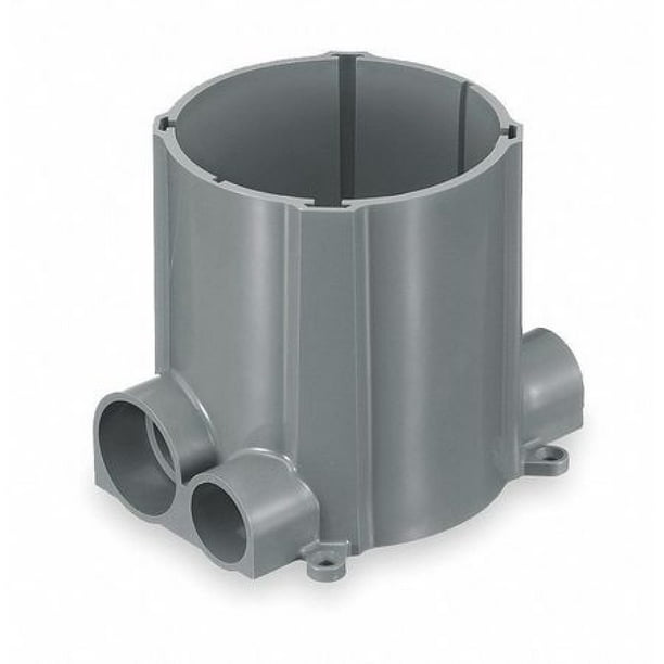 HUBBELL WIRING DEVICE-KELLEMS S1PFB Floor Box,PVC,2-Gang, 100.0 cu. in