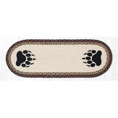 

13 x 36 in. Bear Paw Oval Patch Runner
