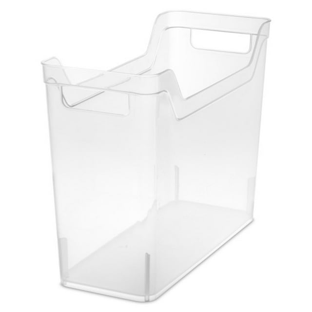Sterilite Étagère Étroite Rangement à Domicile Organisation Contenant en Plastique, Lot de 24, Transparent