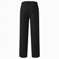 thumbnail image 4 of 15-16T Kids Boys Warm Wide Leg Sweatpants Adjustable Elastic Waist Baggy Open Leg Athletic Trousers with Pockets Solid Color Casual Pants Daily Wear Boys Winter Pants Size 5-12T,Black, 4 of 5