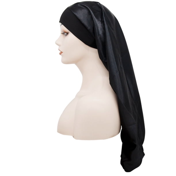 Gorro De Dormir De Satén Gorro De Noche De Pelo Elástico Gorro De Dormir Largo Para Mujeres Y Niñas matsuzay AP007898-06