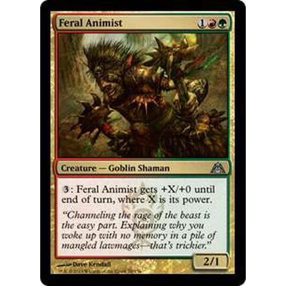 MtG Dragon's Maze Uncommon Feral Animist (Foil)