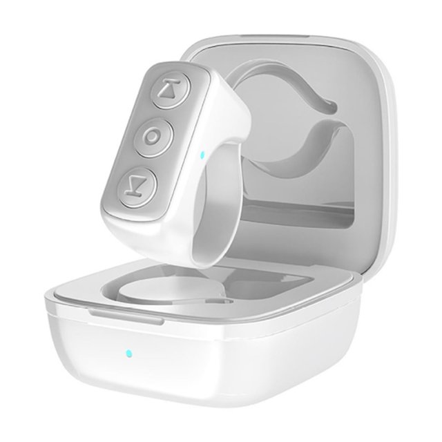 ZheElen ABS Wireless Page Turner Controller For Novels And Short Videos Pausing/starting Control Page Turner white