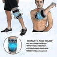 thumbnail image 2 of Ice Pack For Knee Pain Relief, Reusable Gel Ice Wrap For Leg Injuries, Swelling, Knee Replacement Surgery, Cold Compress Therapy, 2 of 4