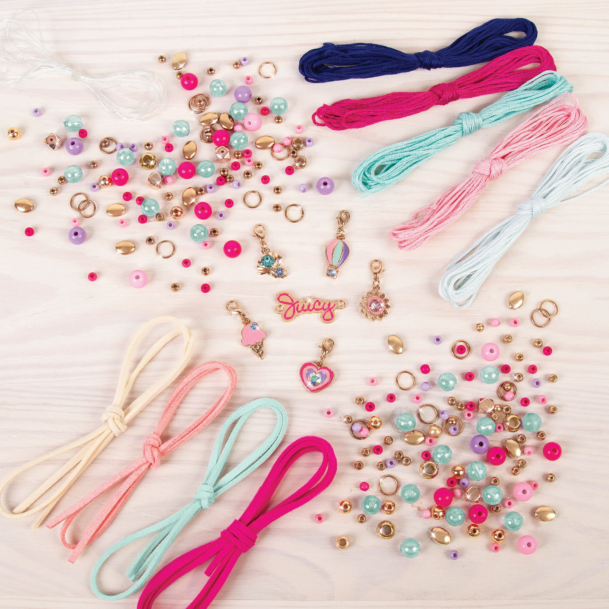 Make It Real – Juicy Couture Fruit Obsessions Bracelets. DIY Bracelet  Making Kit for Girls. Design and Create Girls Bracelets with Juicy Couture  Charms, Beads, …