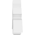 thumbnail image 3 of 48"W x 22"H x 6"D x 6"F, 11/12 Pitch, Davenport Architectural Grade PVC Gable Bracket, 3 of 8