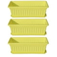 thumbnail image 1 of 3Pcs Balcony Garden Rectangular Vegetable Flower Planter Resin Box Planting Pot, 1 of 10