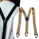 thumbnail image 5 of Tirantes para hombre, ajustables, elásticos, para trabajo, accesorios de vestuario, 1.50 pulgadas Beige 3 ganchos, 5 of 8