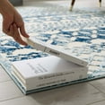 thumbnail image 6 of Reflect Giada Abstract Diamond Moroccan Trellis 5x8 Indoor or Outdoor Area Rug Ivory and Blue, 6 of 7