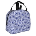 thumbnail image 2 of Easygdp Blue And White Flowers Bolsa Térmica Premium - Tela Oxford Impermeable, Gran Capacidad, Bolsillo Frontal, Unisex para Trabajo, Escuela, Actividades al Aire Libre y Picnics, 2 of 8