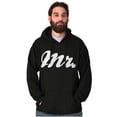 thumbnail image 3 of Mr Husband To Be Newlywed Groom Men's Big & Tall Graphic Hoodie Brisco Brands 3X, 3 of 4