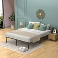 thumbnail image 4 of FDW Bed Frame Metal Platform Bed Frame 18 Inch High Mattress Foundation No Box Spring Needed Heavy Duty Steel Slat Noise-Free Easy Assembly Under-Bed Storage,King, 4 of 7
