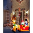 thumbnail image 2 of Luces navideñas Toodour LED, escalera decorativa de 10 pies de Papá Noel, 2 of 7