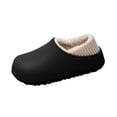 thumbnail image 4 of CHUMUD Women's Waterproof Winter Slippers, Slip-Resistant Sole, Comfort Warm Plush-Lined Slip-On Slippers with Knit Heel Collar – Indoor/Outdoor, 4 of 4
