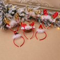 thumbnail image 2 of Diademas con lazos rojos de Navidad para mujer y niña, diademas elásticas clásicas con cuernos de Reno y Papá Noel, accesorios para fiesta de navidad, 2 of 4