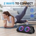 thumbnail image 4 of Altavoz Bluetooth DONOW Portable 30W Stereo Sound IPX5 Negro, 4 of 7