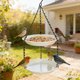 thumbnail image 4 of Comedero doble para pájaros, para colgar en exteriores | Bandeja de plástico con bebedero y comedero para agua y semillas | Decoración de jardín para atraer aves silvestres, 4 of 6