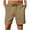 Khaki, variant on Havenre Mens Casual Gym Workout Shorts, Regular Fit Solid Color Drawstring Elastic Waist Jogger Lounge Sweat Shorts with Pockets Army Green XXL