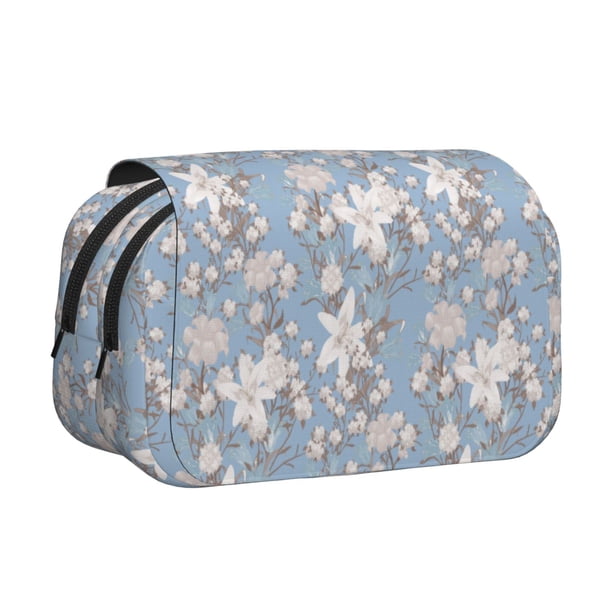 Easygdp Lily Flower para Estuche de Lápices con Tapa Flip, Suministros de Oficina y Universidad para Adolescentes y Adultos